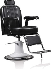  XanitaliaPro Hair Malaga Barber Chair in Black 