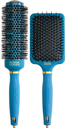  Olivia Garden NanoThermic Peacock Set of 2 brushes 
