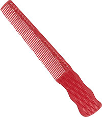  JRL Barber hair cutting comb 6.5" Red 