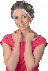  Efalock Dressing bonnet with lace white 