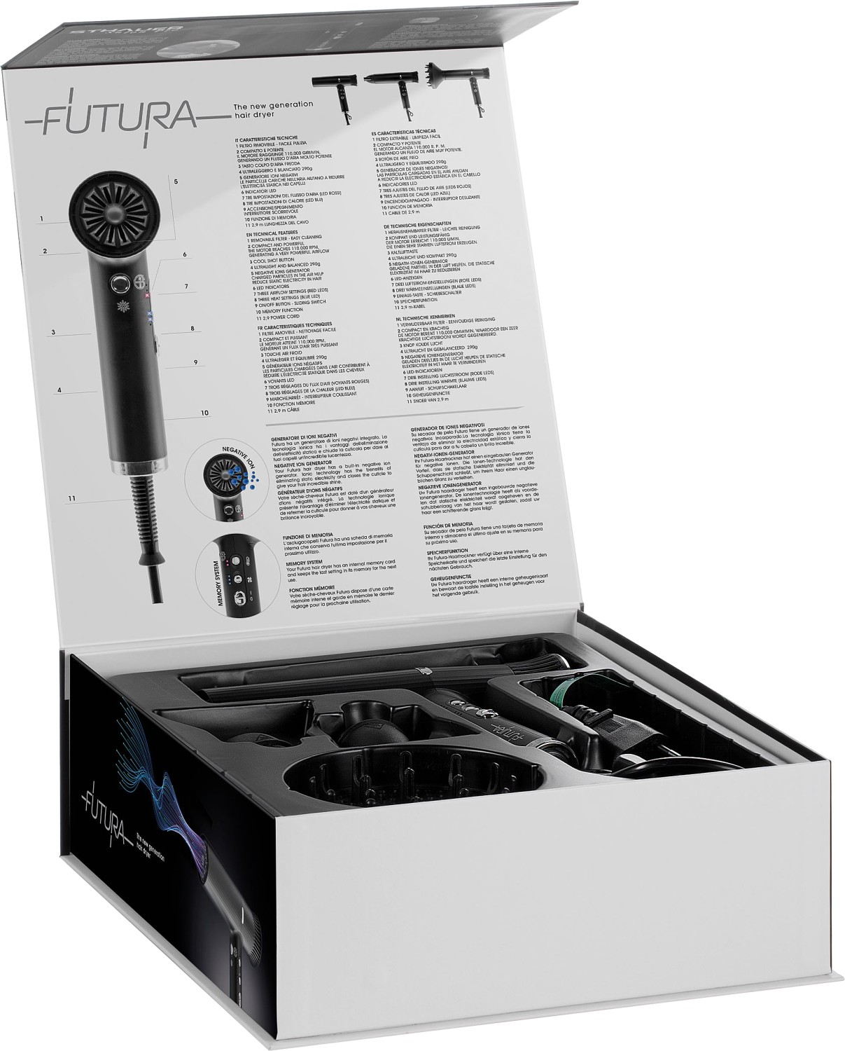  XanitaliaPro Futura Professional Hair Dryer 