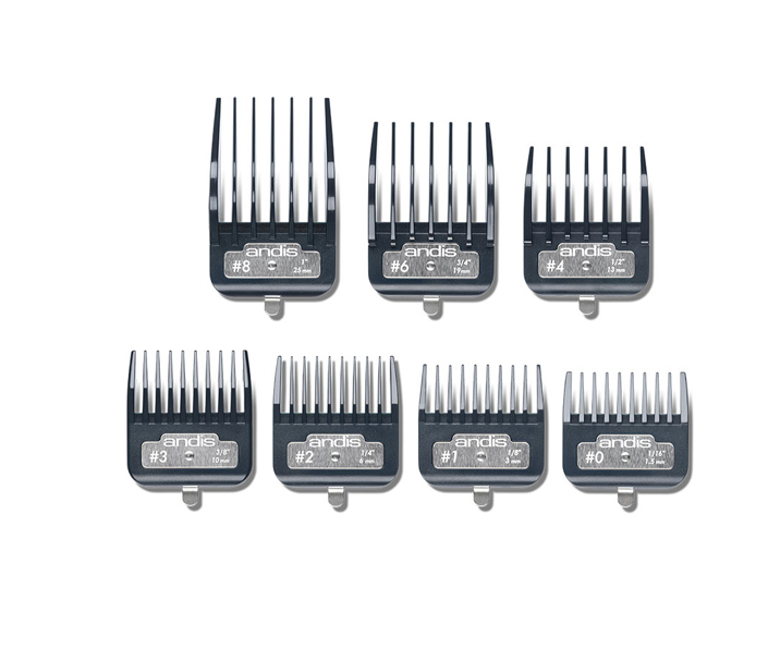  Andis Master Premium Metal Clip Comb Set 