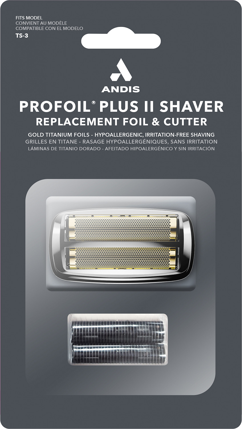  Andis ProFoil Plus II Cutters & Foil TS-3 Chrome 