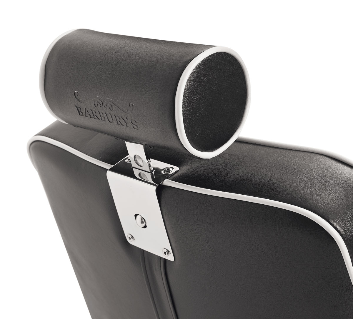  Barburys Aston Barber Chair Black with White Stitching 