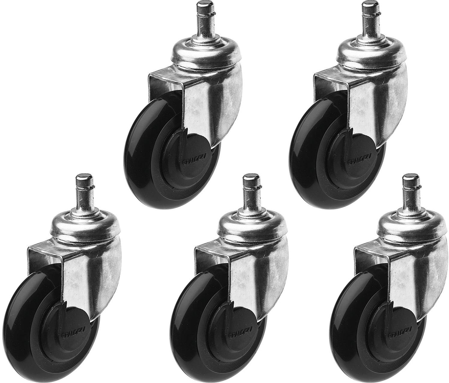  Efalock Clic Tec Rolls silver for Stool 5 pieces 
