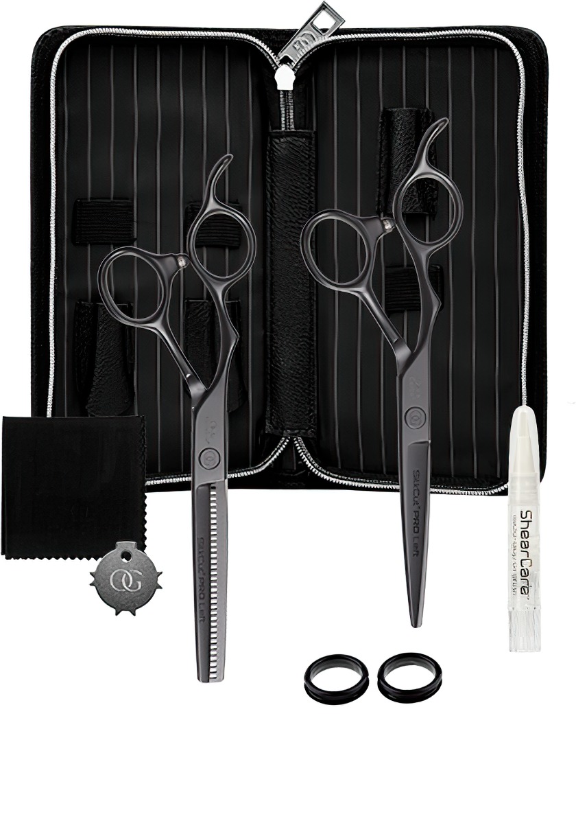  Olivia Garden SilkCut PRO Matt Black Set of 2 Left 
