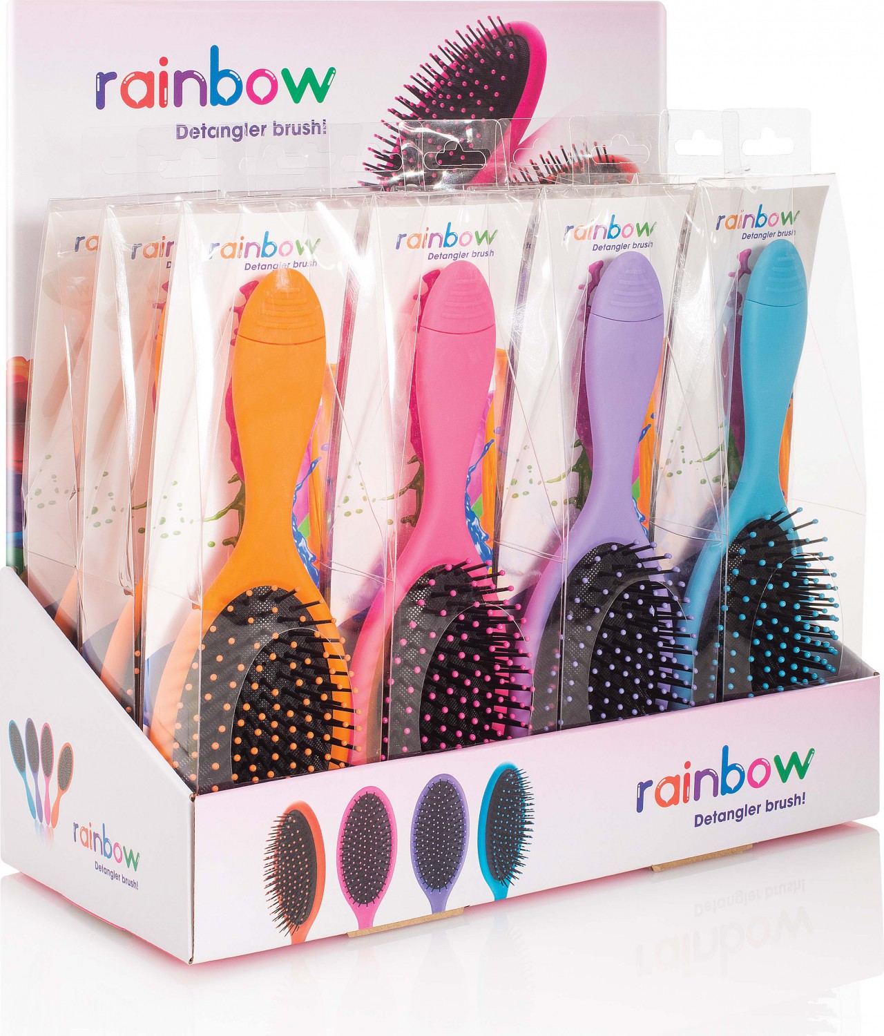  XanitaliaPro Rainbow brush, 12 brush 4-colour display unit 