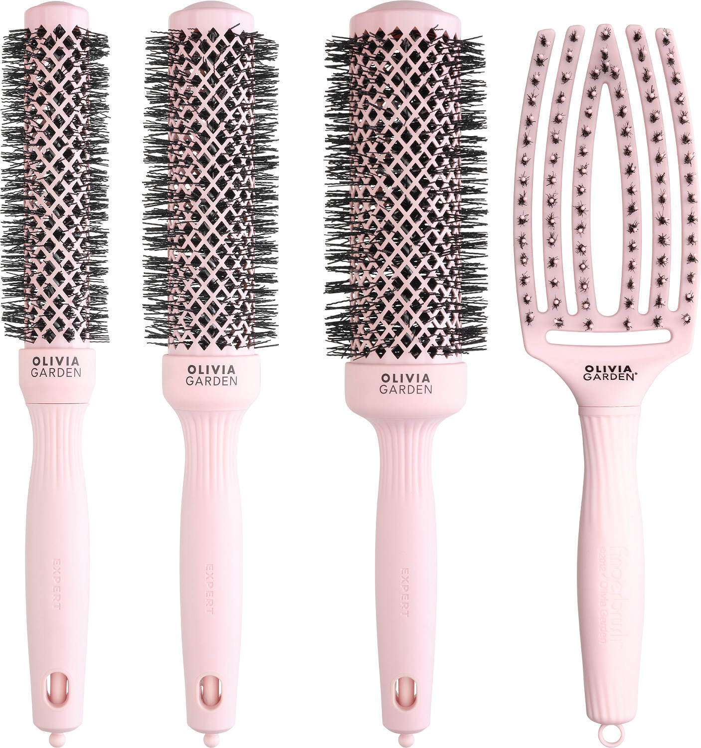  Olivia Garden Set of Expert Blowout Speed Pastel Pink 