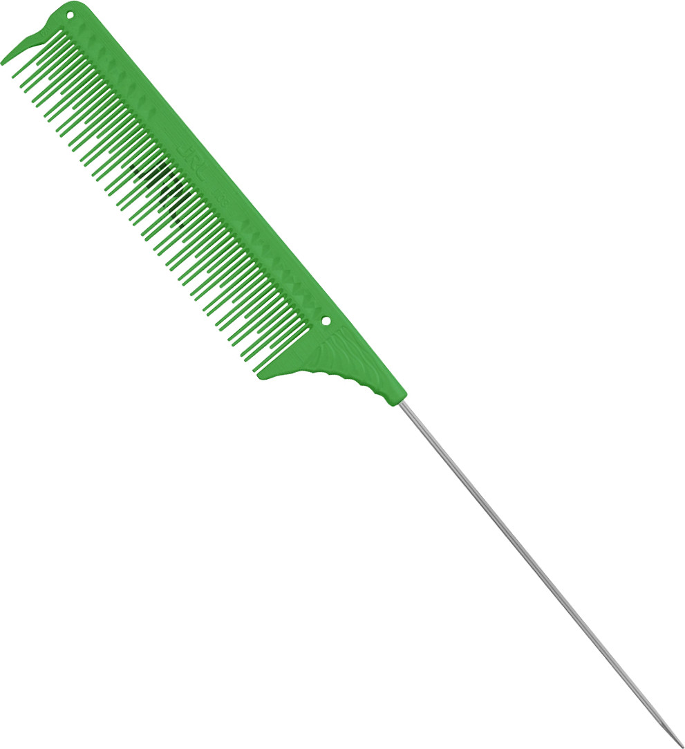  JRL Teasing Comb with Pin Tail 8.8" Green 