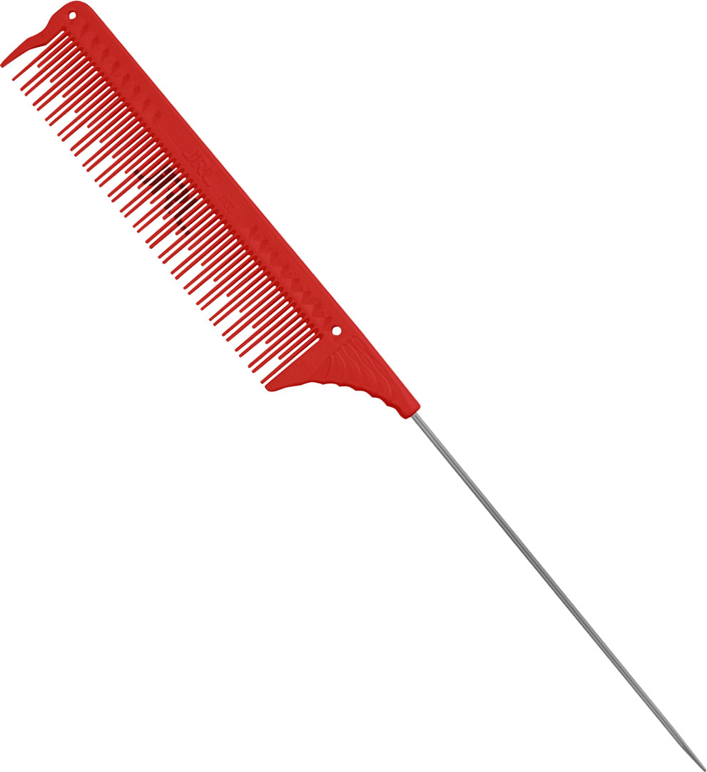  JRL Teasing Comb with Pin Tail 8.8" Red 