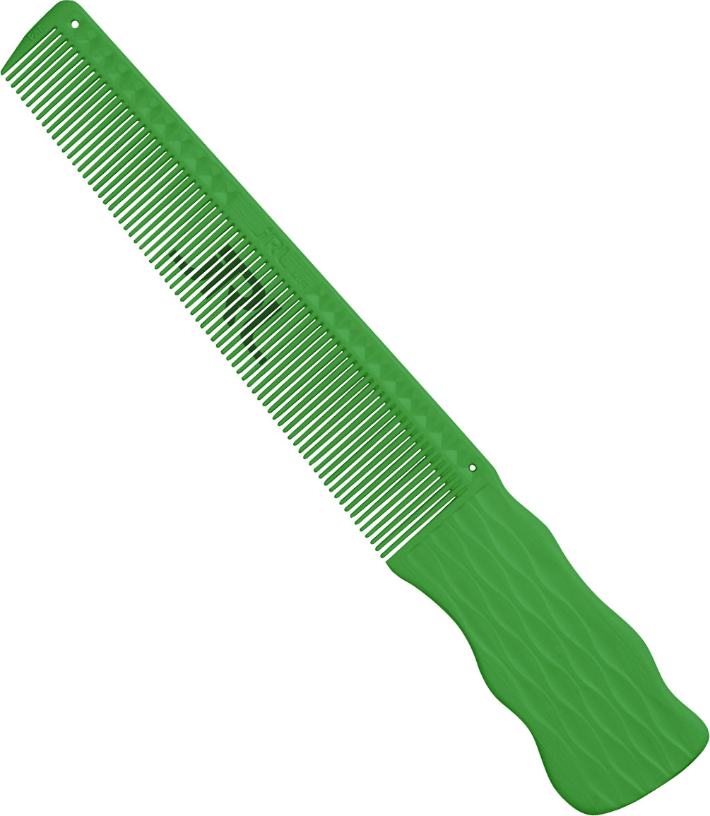  JRL Barber hair cutting comb 6.5" Green 