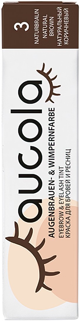  Aucola Eyebrow & eyelash tint 3 Natural brown 15 ml 