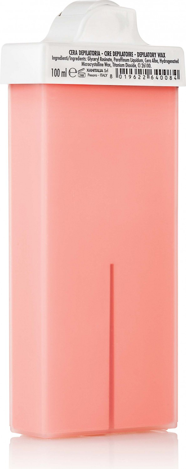  XanitaliaPro Liposoluble hair removal wax refill wax roll-on 100 ml pink titanium - small 