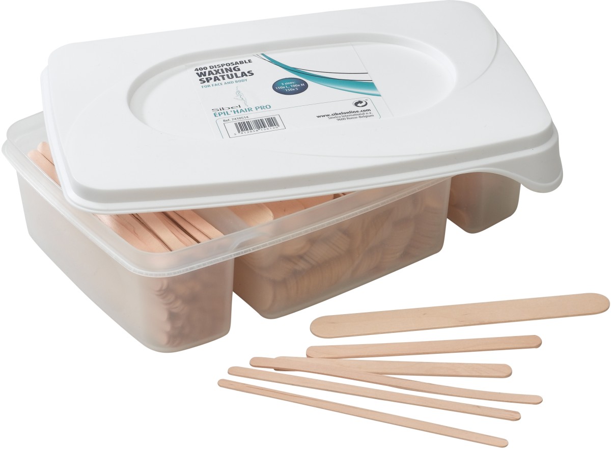  Sibel &Egrave;pil&rsquo;hair pro Disposable Hot Waxing Wooden Spatulas Triple Box Kit 