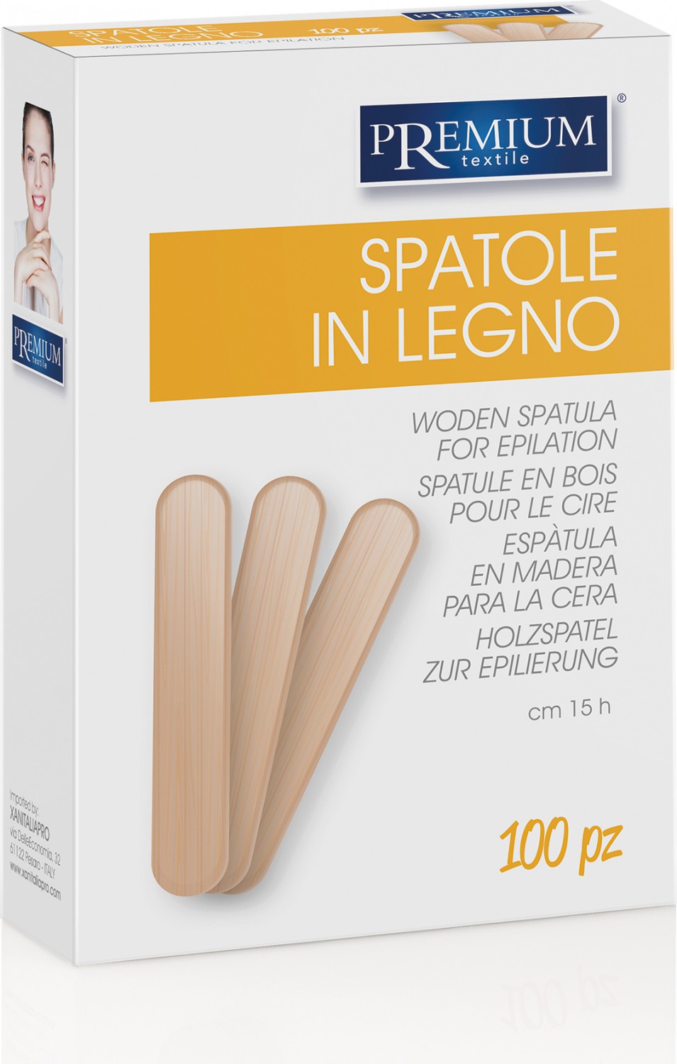  XanitaliaPro Wooden spatula for epilation 