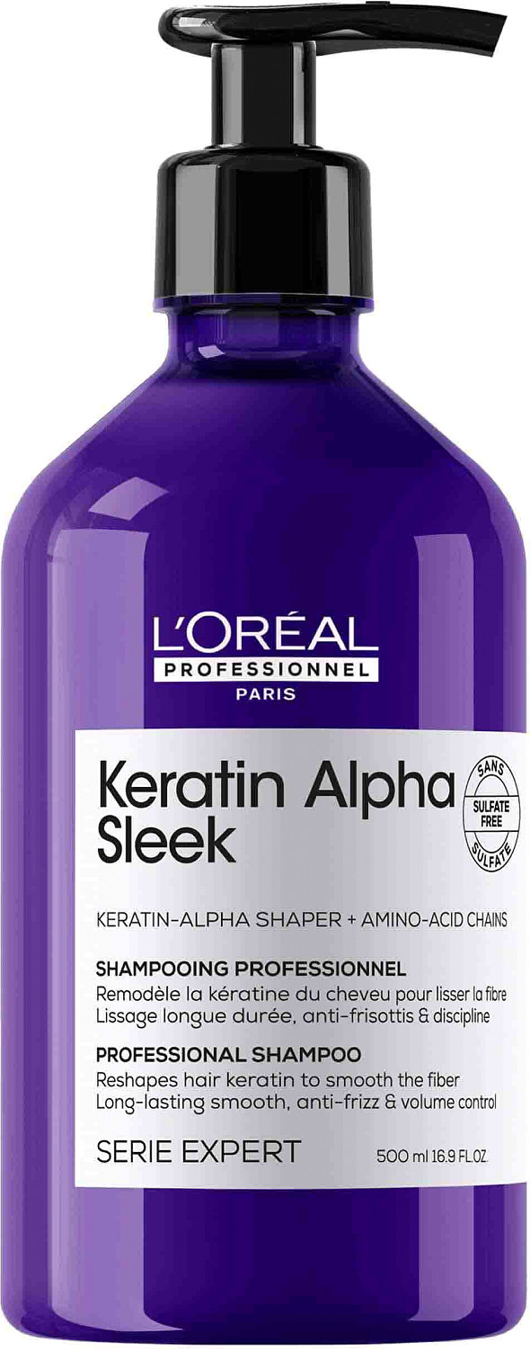  Loreal Keratin Alpha Sleek Shampoo 500 ml 