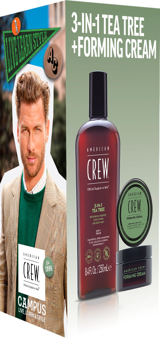  American Crew Holiday Duo Set Tea Tree Gift Bag 