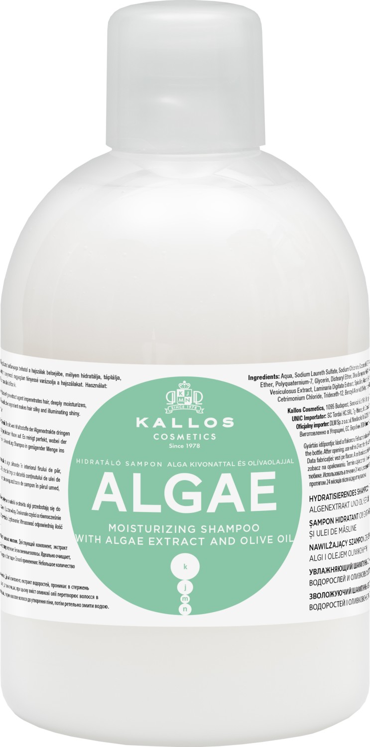  Kallos KJMN Algae Moisturizing Shampoo 1000 ml 