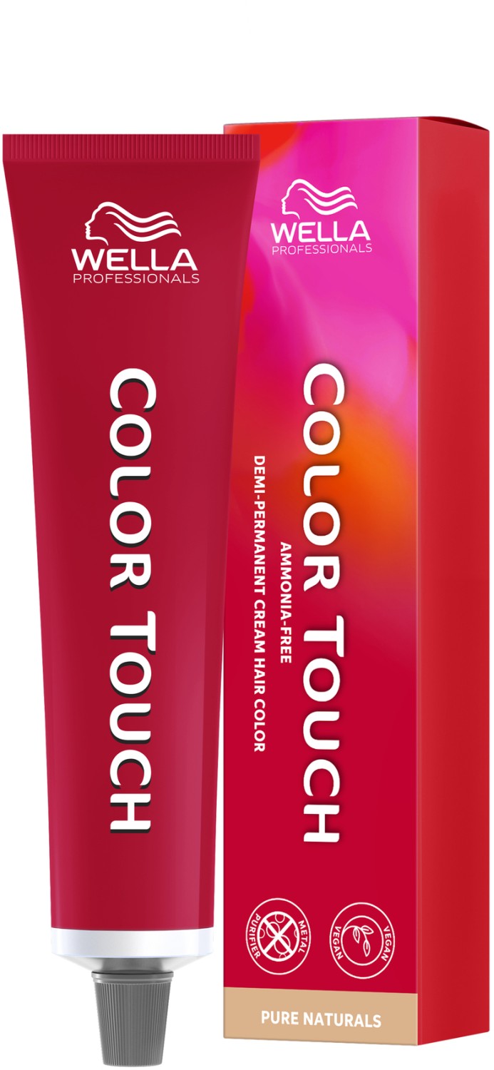  Wella Color Touch Pure Naturals 6/05 Dark Blonde Natural Mahogany 