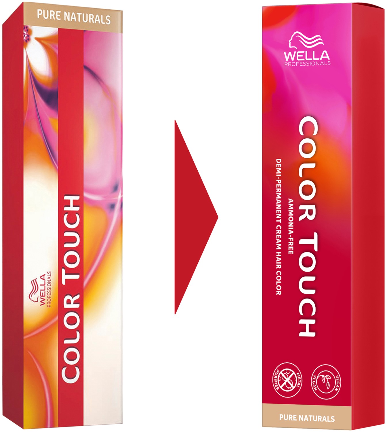  Wella Color Touch Pure Naturals 6/05 Dark Blonde Natural Mahogany 