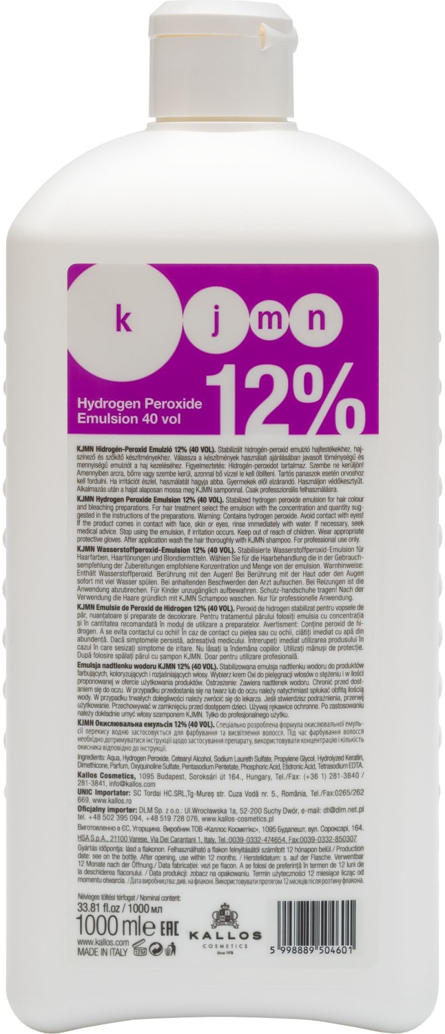  Kallos KJMN Hydrogen Peroxide Emulsion 40 Vol 1000 ml 