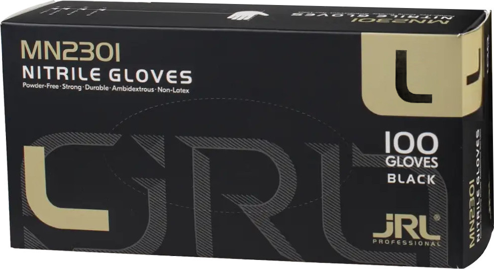  JRL Nitrile gloves L Black 