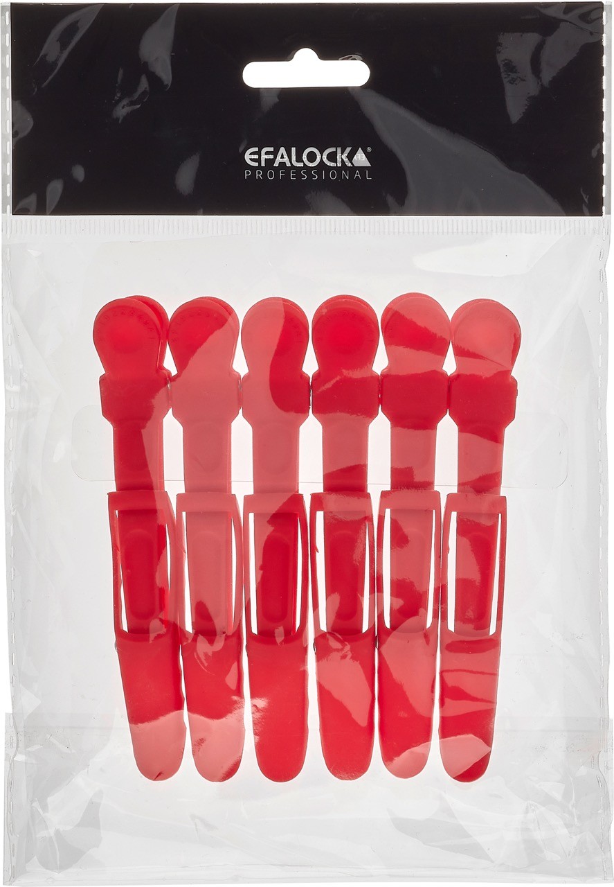  Efalock Sharkclip Soft Red 
