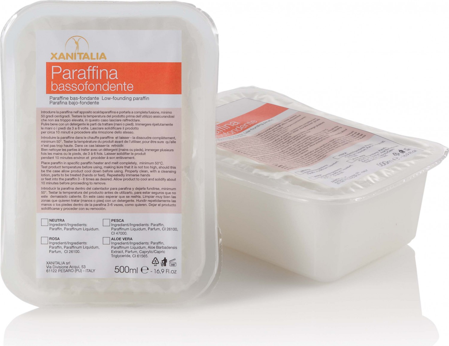  XanitaliaPro Low Meltimg Neutral Paraffin 2 x 500 ml 